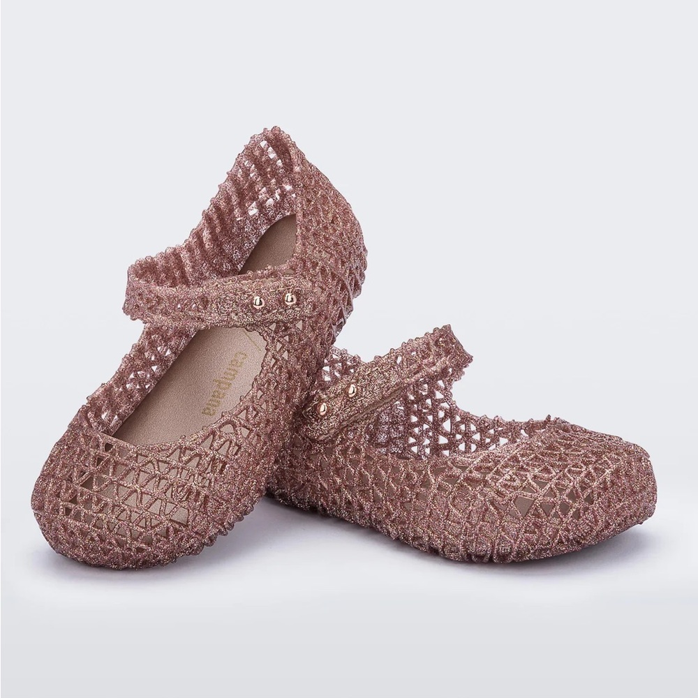 Mini Melissa rose gold Campana Papel Flat - Picture 3 of 4